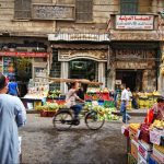 Store fruits and vegetables on a street in Cairo, Egypt