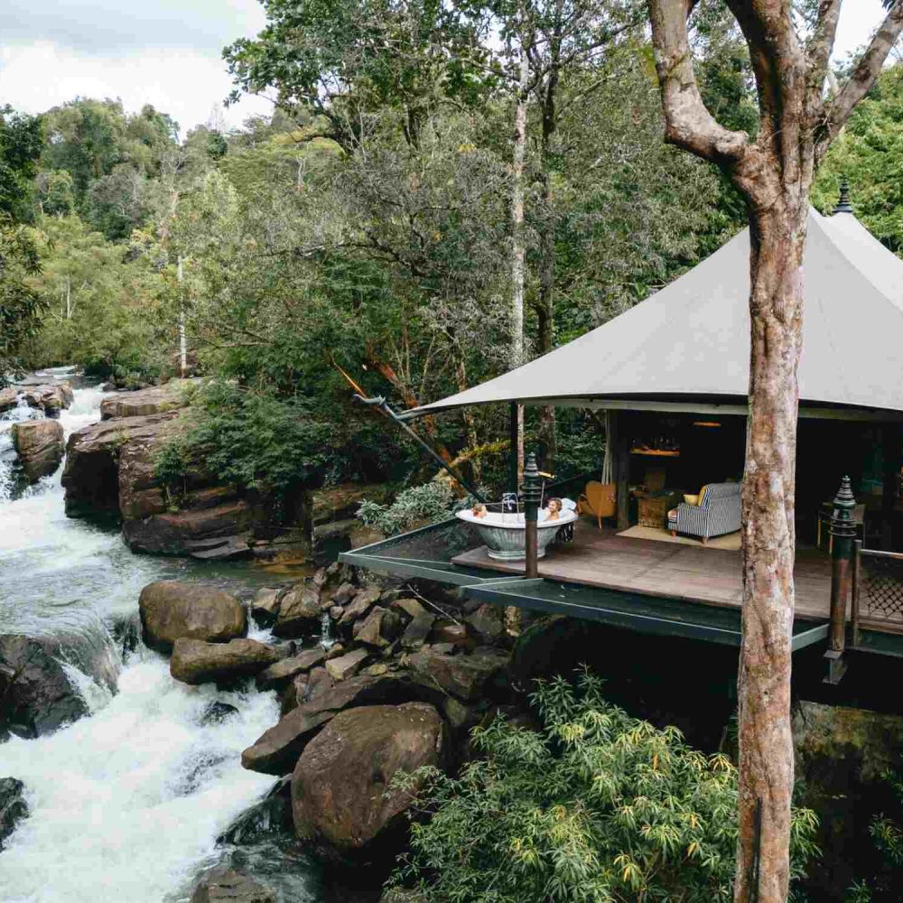 Cambodia wild tent