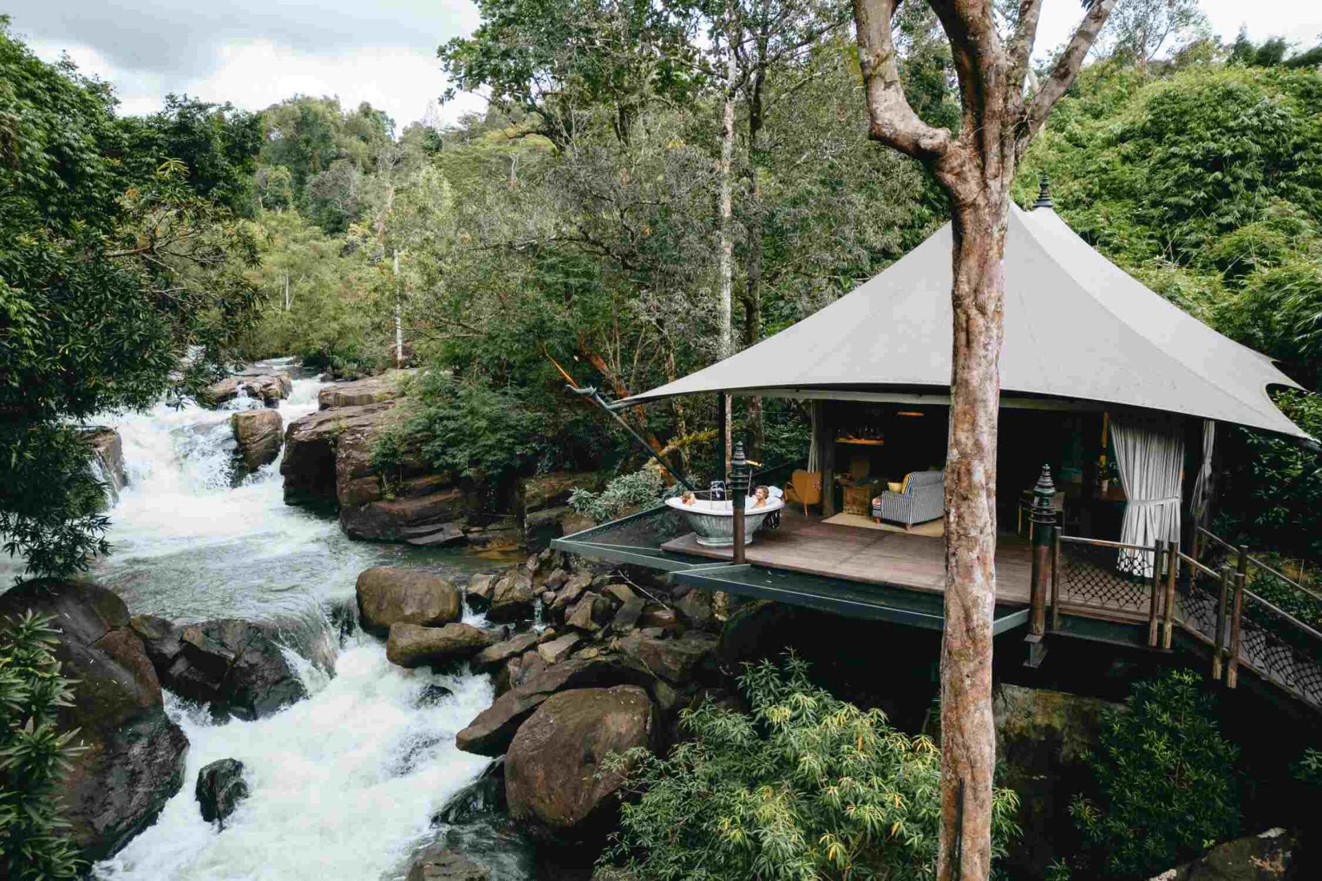 Cambodia wild tent