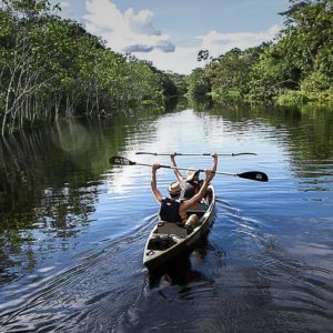 Kayaking on the Amazon