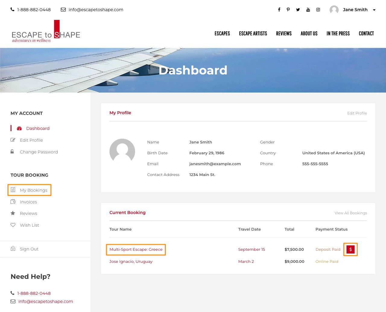 Client Dashboard